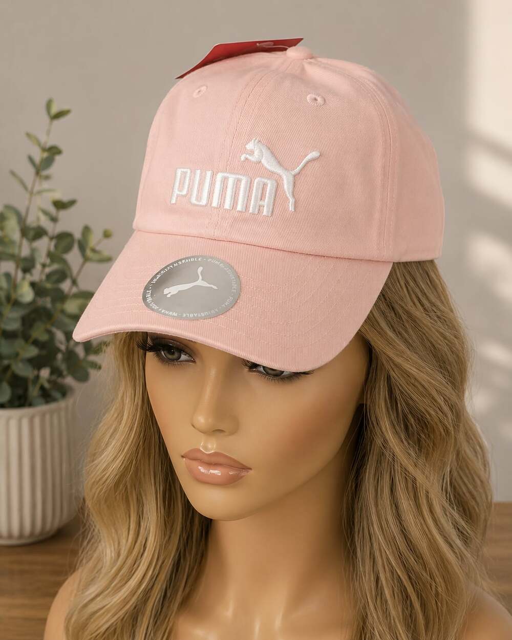 PUMA Women's Evercat Adjustable Pink Logo Cap